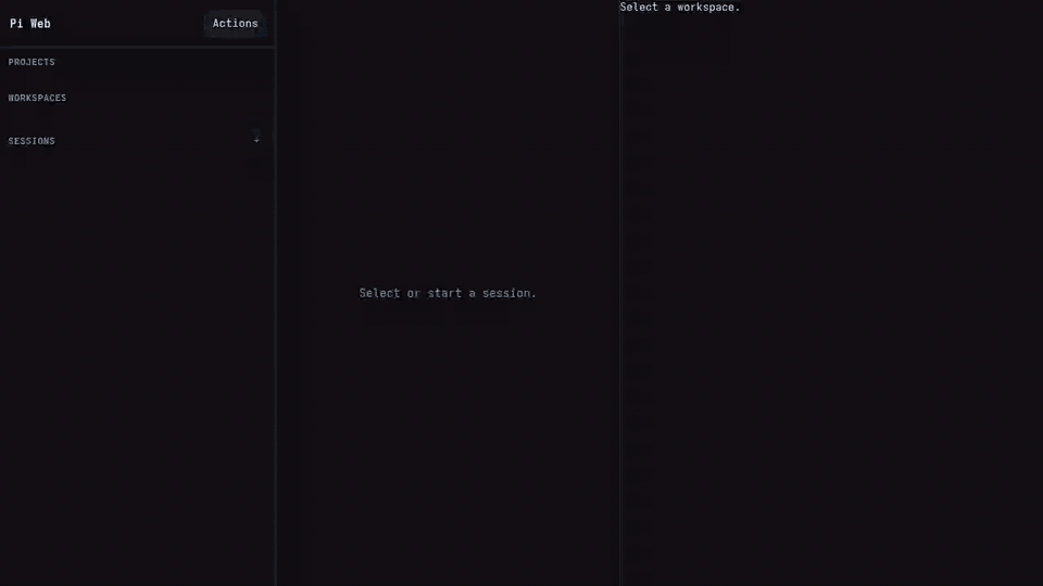 Pi Web browser UI demo